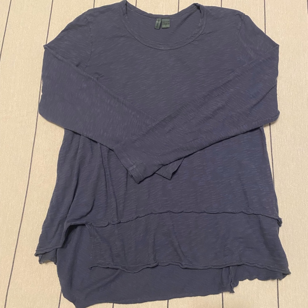 Anthropologie Asymmetrical Burnout Tee